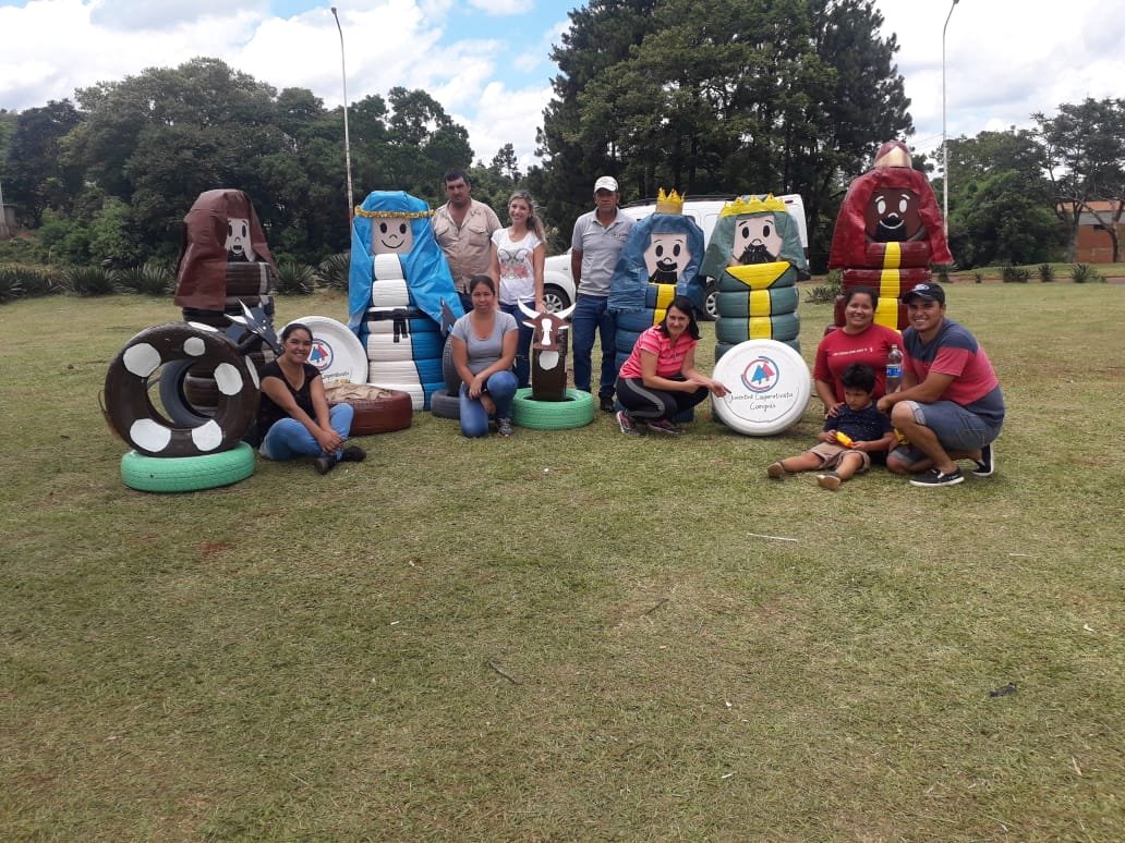 La Juventud Cooperativista decora la ciudad de Aristóbulo